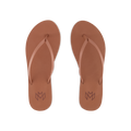 Lux Sinead minimalist flip flop with thin strap and arch support in light brown