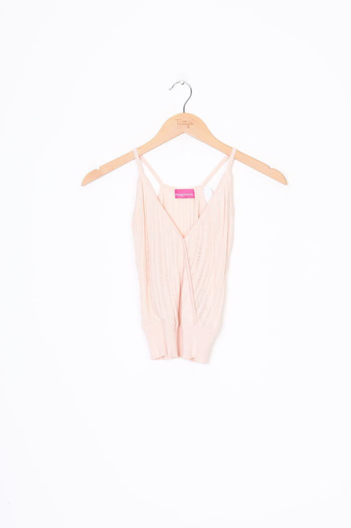 Magenta Womens Pink Singlet Size S