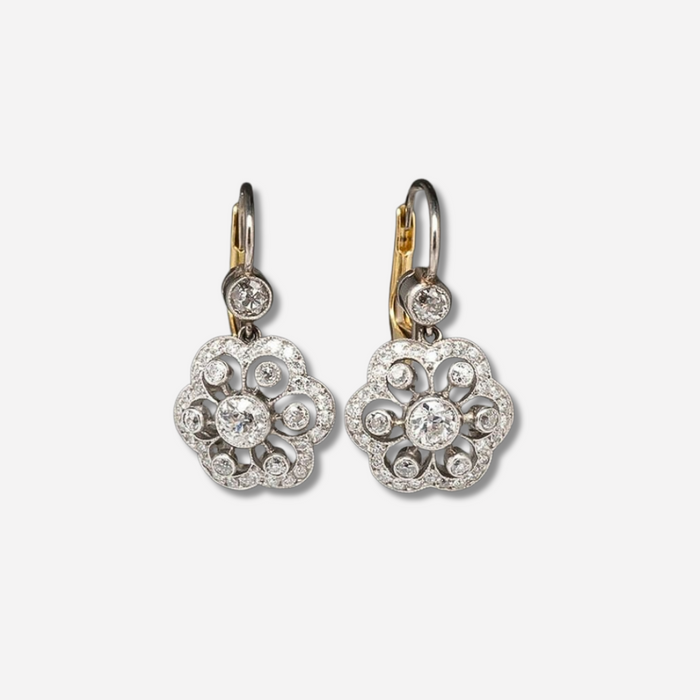 Mandala | Vintage Crystal Earrings