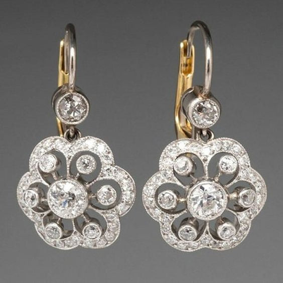 Mandala | Vintage Crystal Earrings