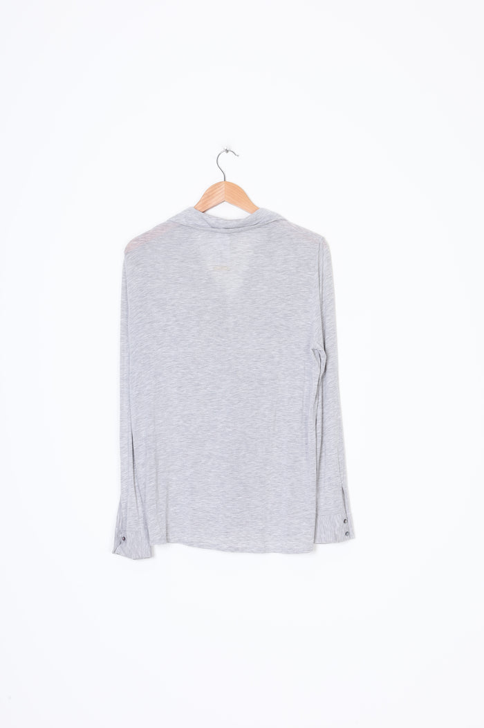 Massimo Dutti Womens Grey Top Size L