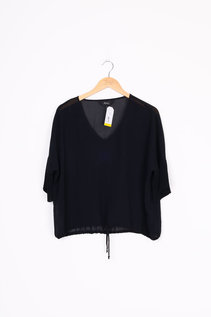 Max Womens Black Top Size 6