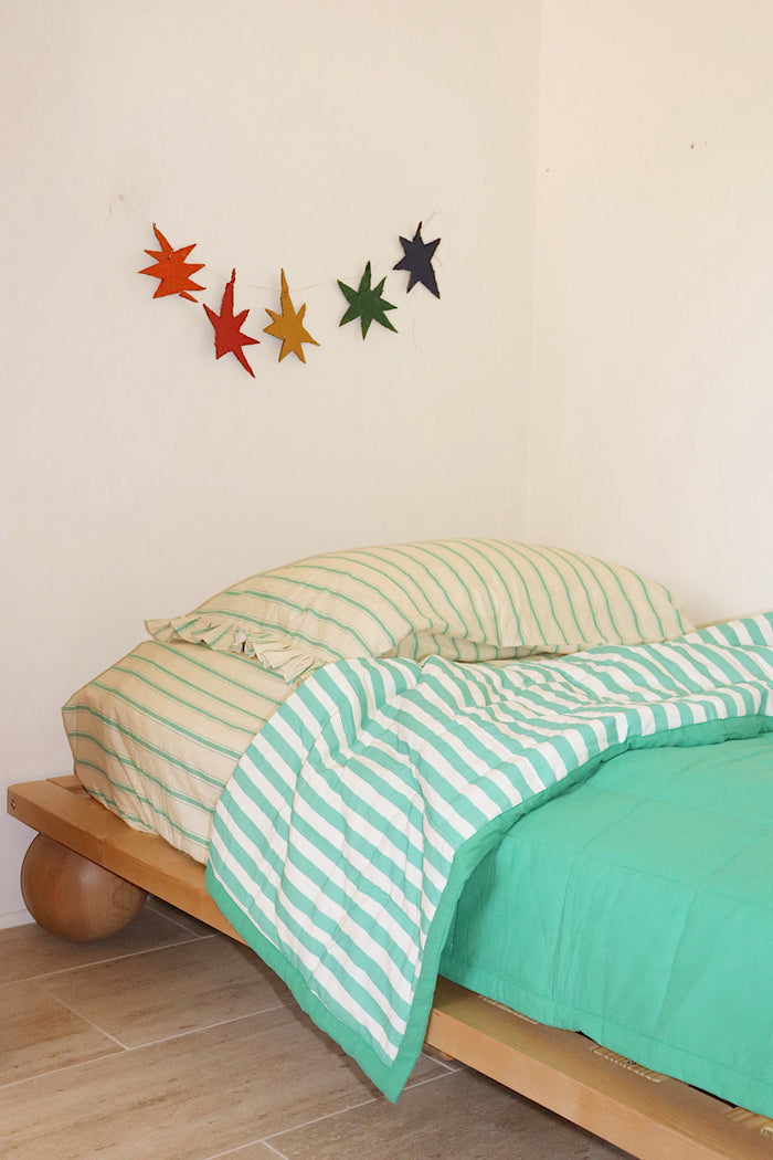 Meadow Stripe Reversible Quilt