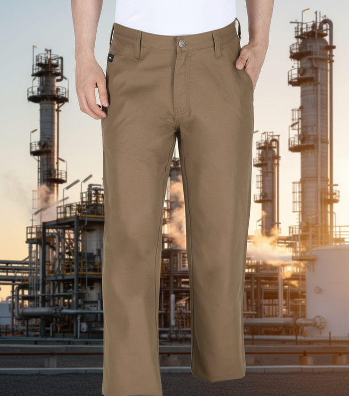 Men's FR Light Weight Brown Duck Canvas Pant MFRP-5