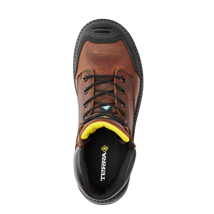 Men's Terra Brown Patton 6" Work Boot 4NS6BN