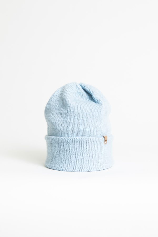 Merino Tube Hat, Mist Blue