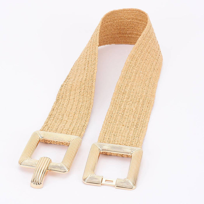 Metal Buckle Elastic Belt: KH
