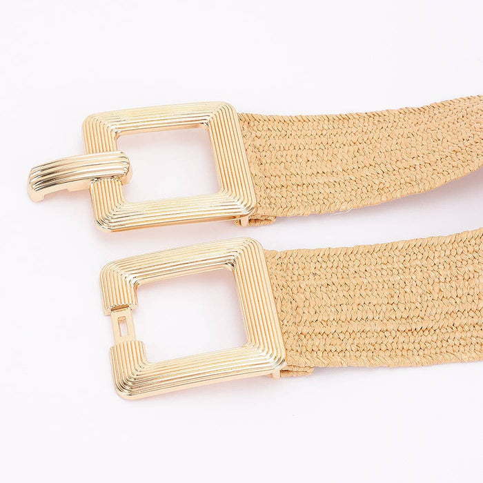 Metal Buckle Elastic Belt: KH