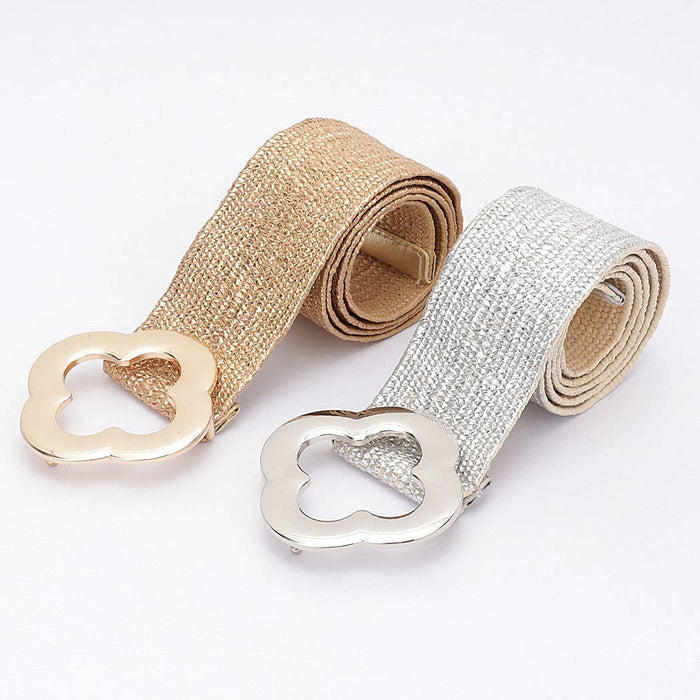 Metal Buckle Metallic Belt: GD