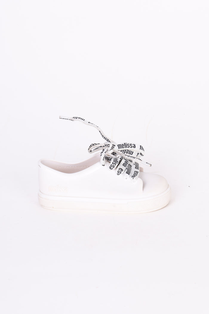 Mini Melissa Kids White Sneakers Size EU 25