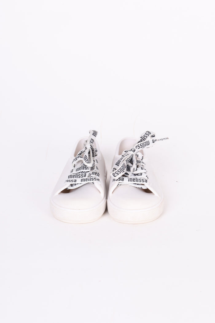 Mini Melissa Kids White Sneakers Size EU 25