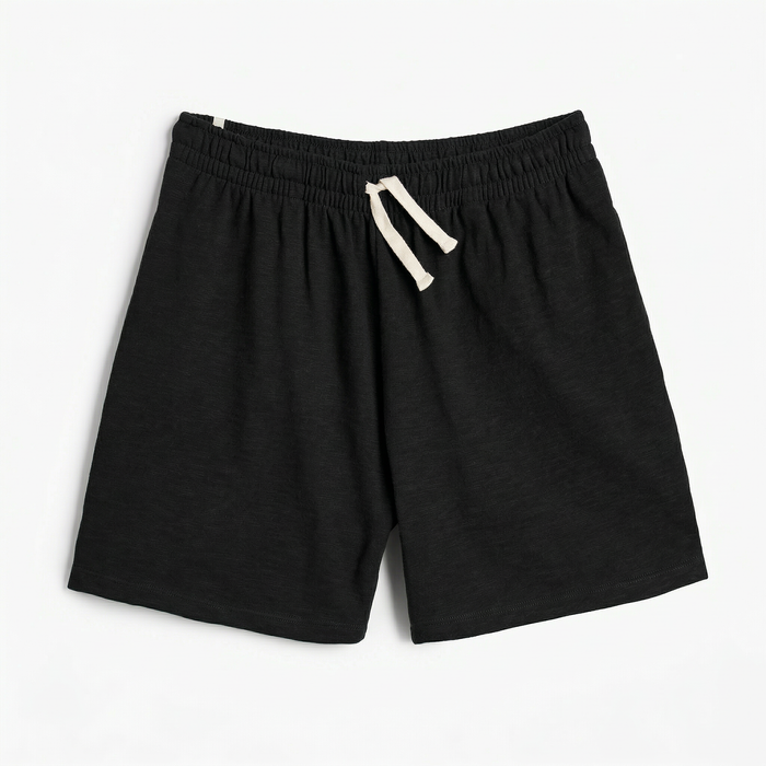 Mod Adult Shorts - 100% GOTS Certified Organic Cotton Shorts - Black - Teens and Adults - Men and Women - Made in Canada - mini mioche