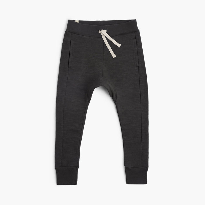Mod Tie Joggers - Sweatpants - Black - 1/2 years - mini mioche