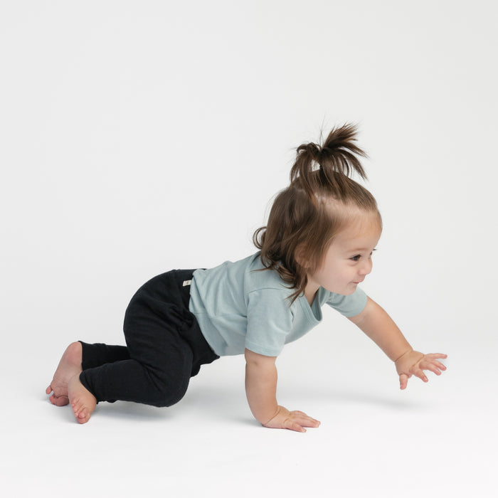 Mod Tie Joggers - Sweatpants - Black - 1/2 years - mini mioche