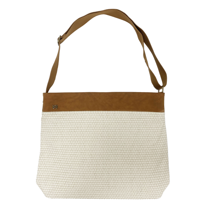 Monroe Messenger bag in Hampton with brown adjustable strap