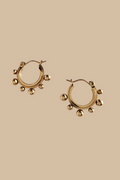 Moon Hoop Earrings