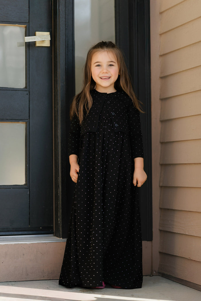 Multi-Rhinestone Jumper W/ Cardigan