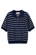 Multi Striped Polo Knit Shirts & Tops Dunst