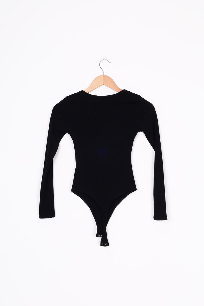 Naked Wardrobe Womens Black Top Size S