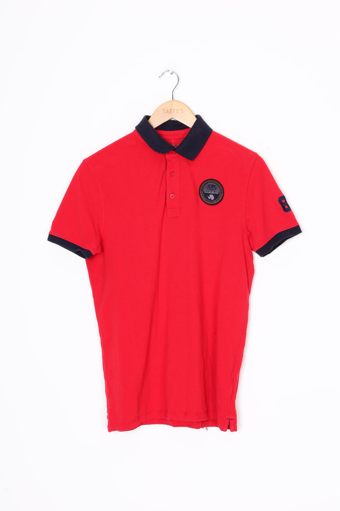 Napapijri Mens Red T-shirt Size XS