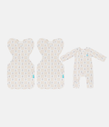 Newborn Essential Miffy Gift Bundle | 1.0 TOG | Swaddle 2 | Romper | Birch