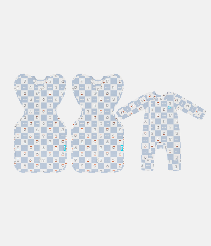 Newborn Essential Miffy Gift Bundle | 1.0 TOG | Swaddle 2 | Romper | Blue