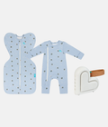 Newborn Starter Gift Bundle | Swaddle | Romper | Sleep Machine | 1.0 TOG | Blue Turtally