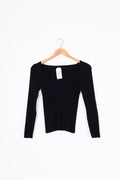 No Label Womens Black Top Size S