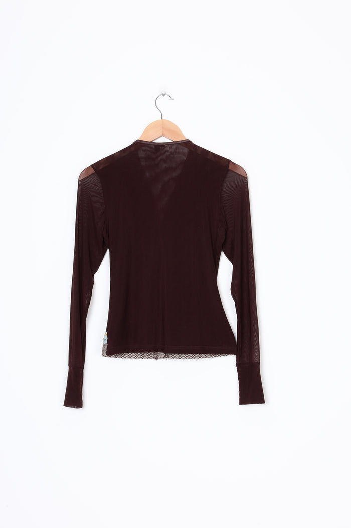 No Label Womens Brown Top Size S