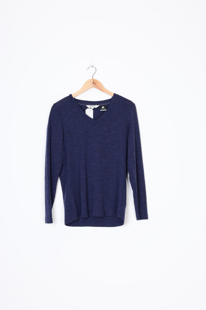 North South Merino Womens Blue Top Size XL