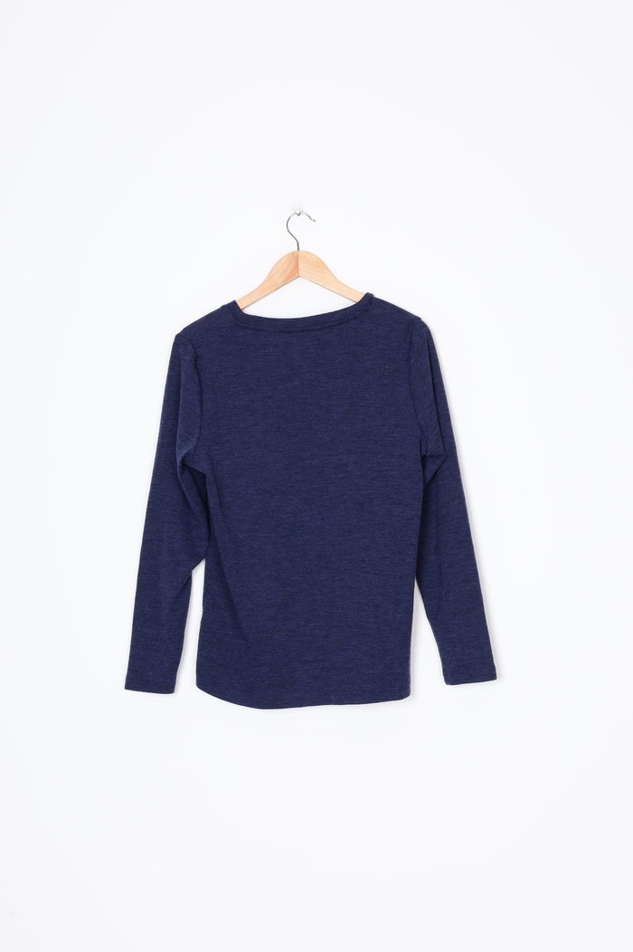 North South Merino Womens Blue Top Size XL