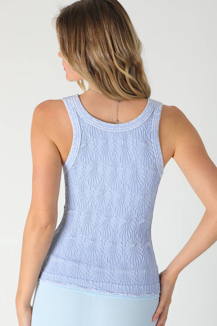 NS8465 - Vintage Reversible Lace Top: Vintage Denim