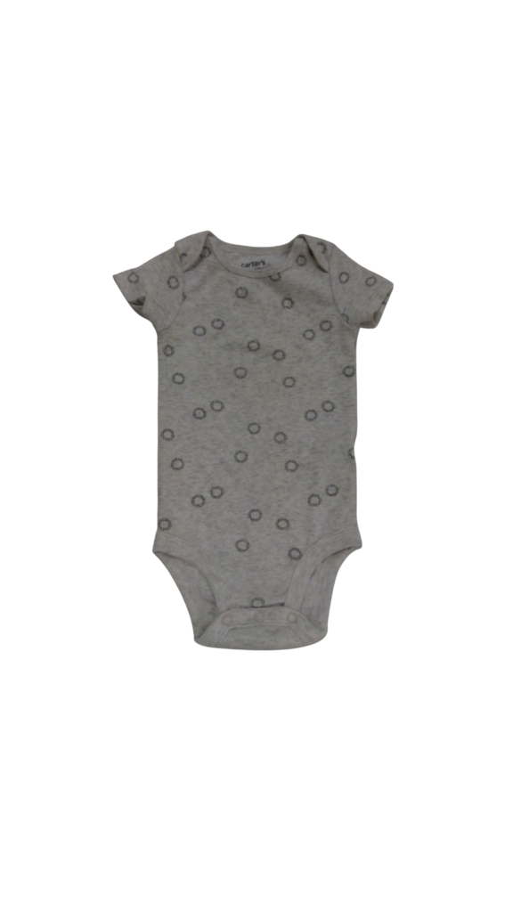 Onesie: Gray W Circles