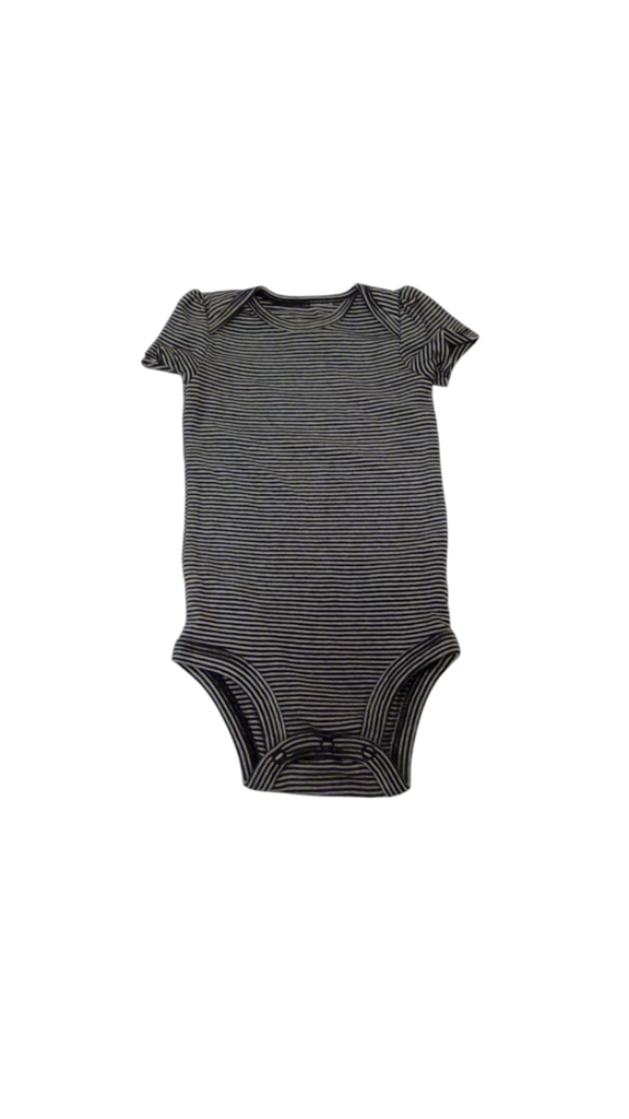 Onesie: Stripes/Black