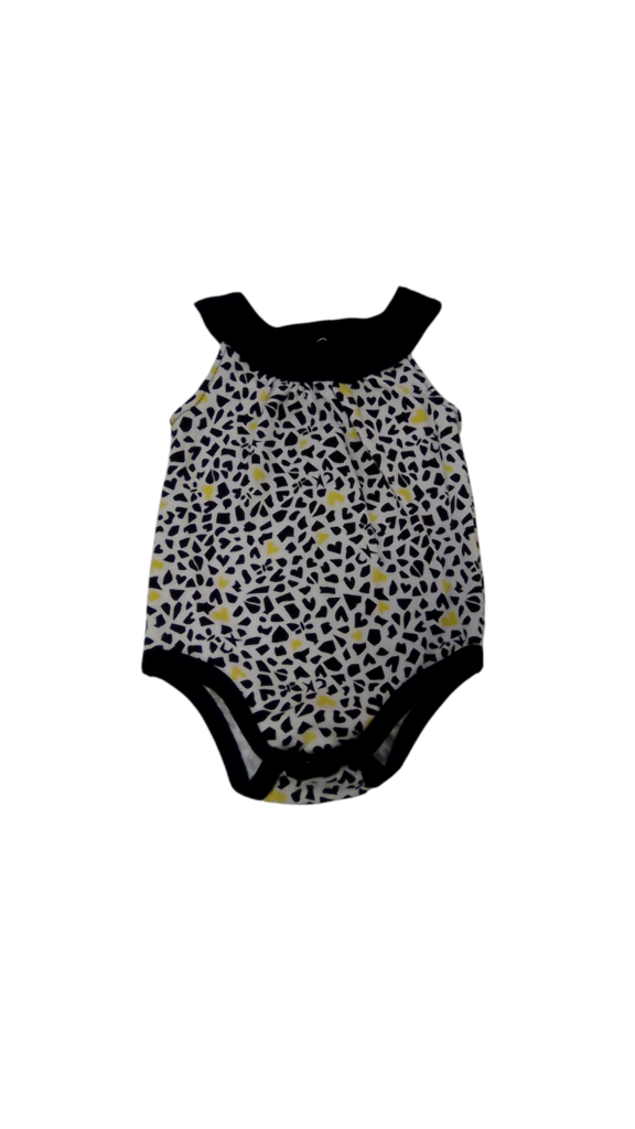 Onesie:White/Black/Yellow