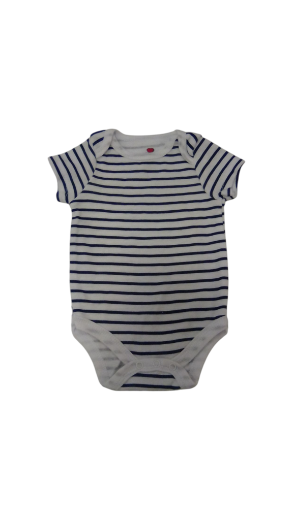 Onsie: White/Blue Stripes