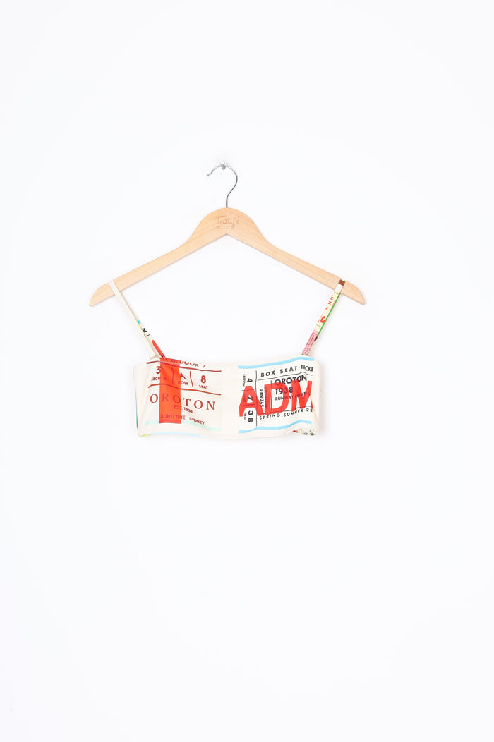 Oroton Womens Cream Top Size M
