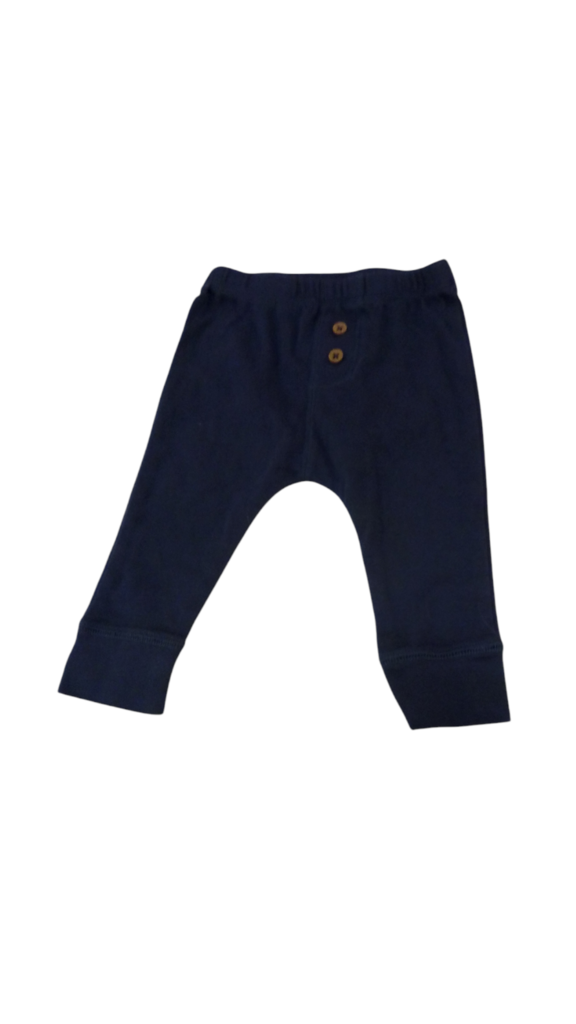Pants: Blue W/button