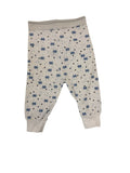 Pants: White Blue Flowers