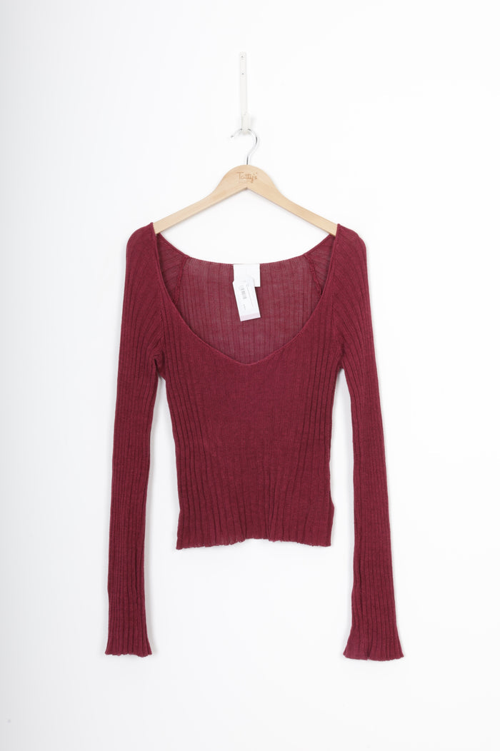 Paris Georgia Womens Purple Top Size M