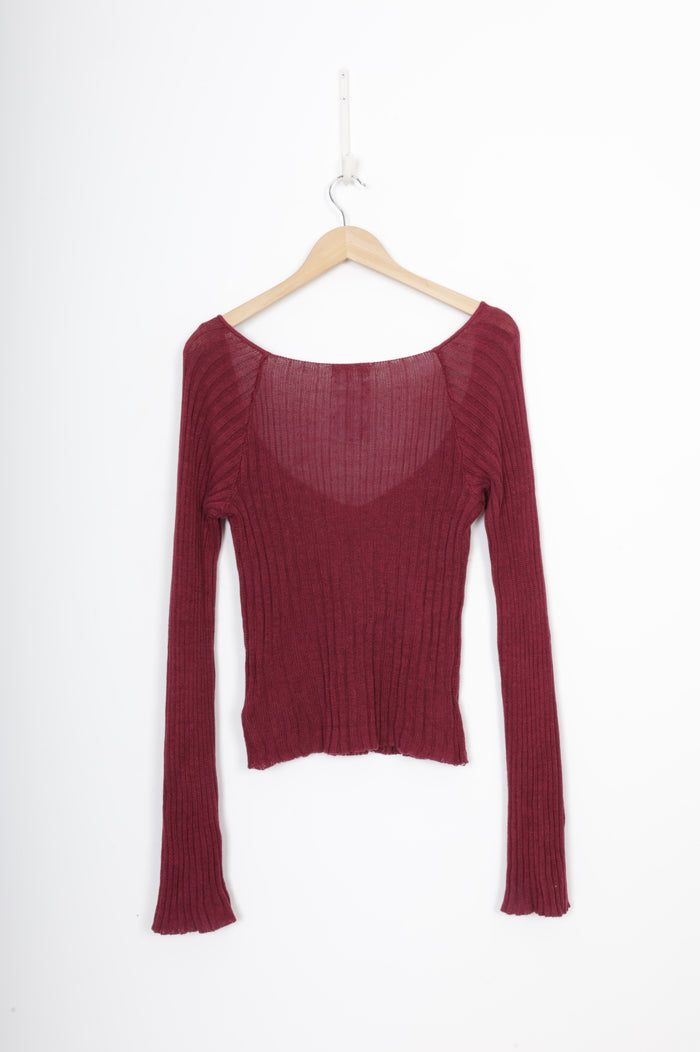 Paris Georgia Womens Purple Top Size M