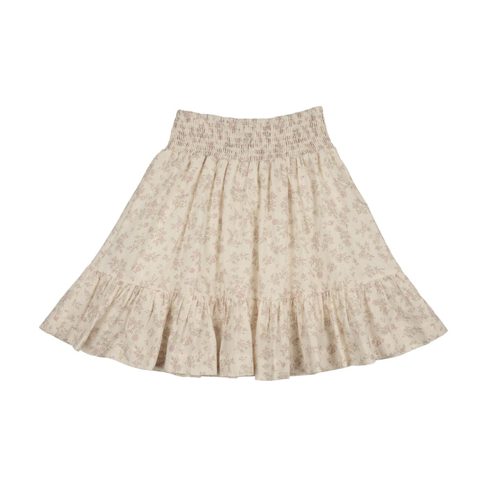 Pastel Garden Smocked Shirt + Skirt Set