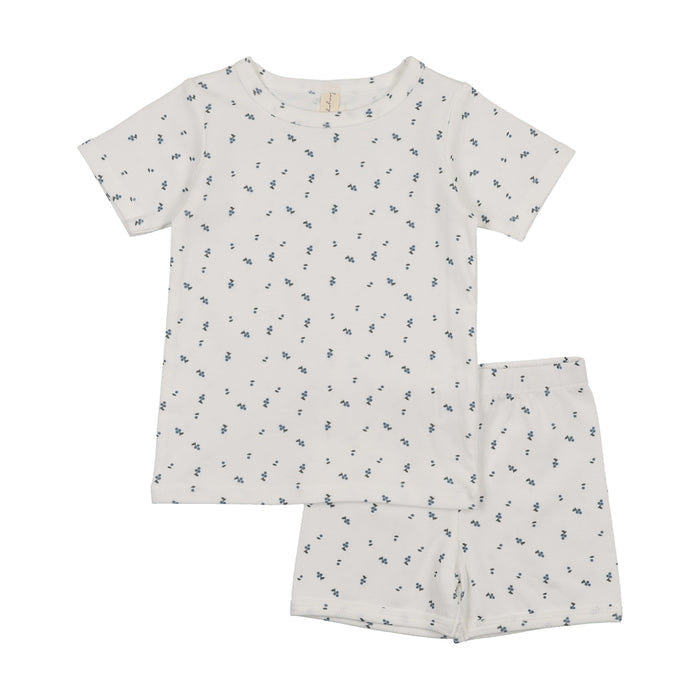 Patterned Fruit Short Sleeve Lounge Set