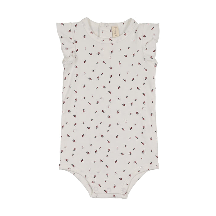 Patterned Fruit Shorts Romper - BLSS26057R