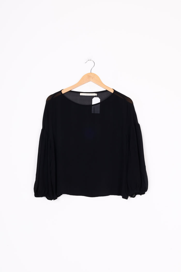Penny Sage Womens Black Top Size 14