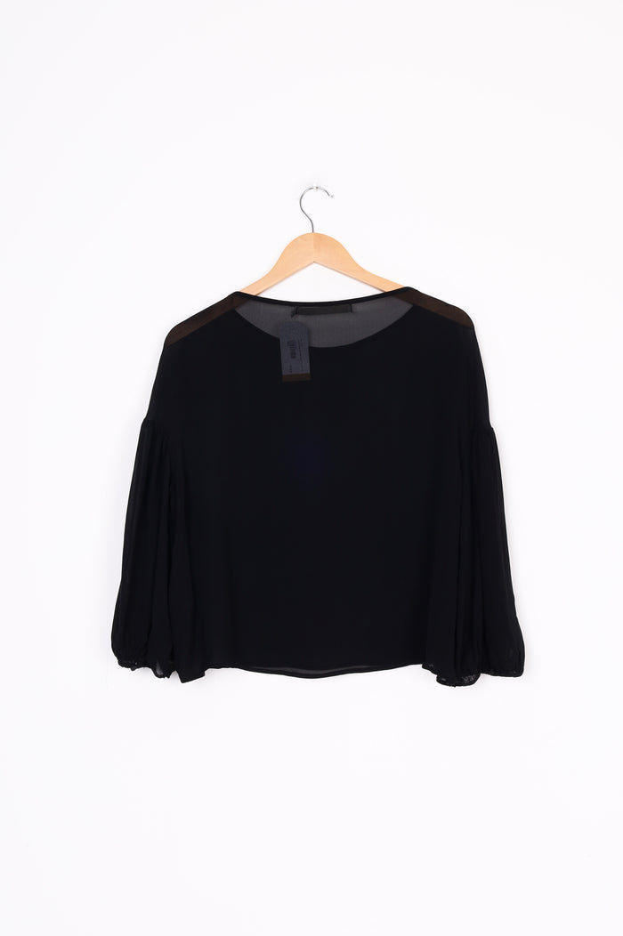 Penny Sage Womens Black Top Size 14