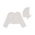 Petite Collar Cardigan & Bonnet