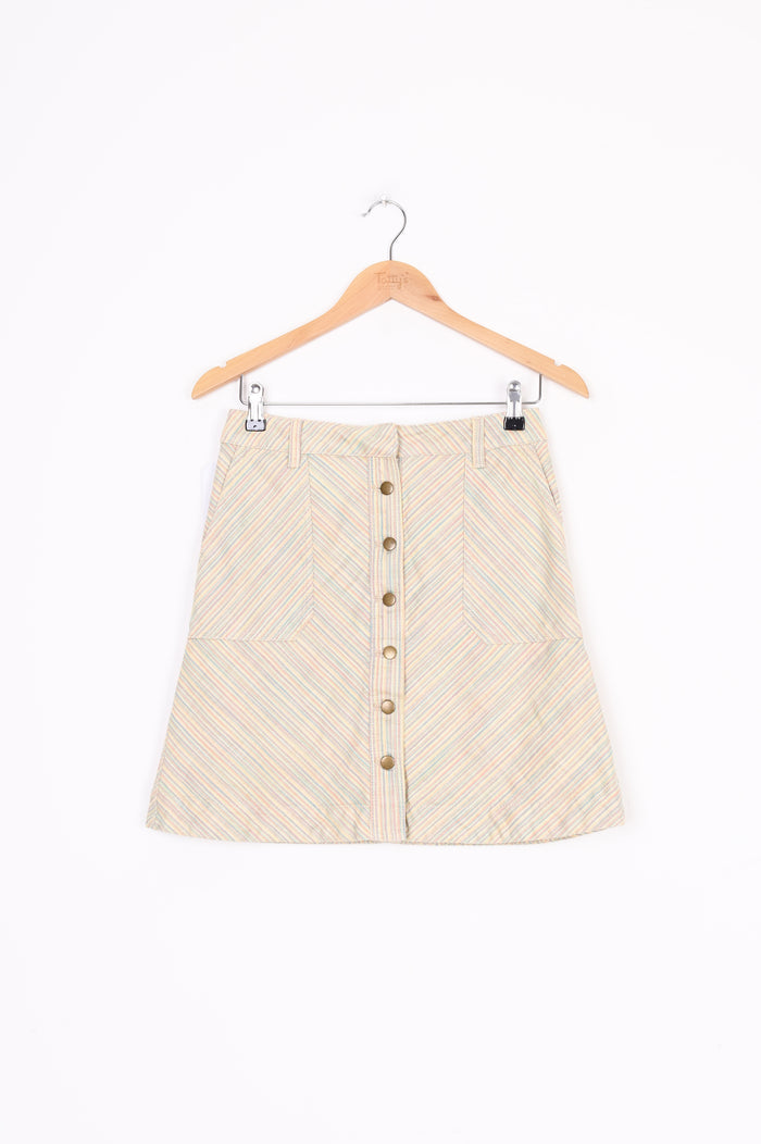 Pilcro and the Letterpress Womens Yellow Skirt Size S