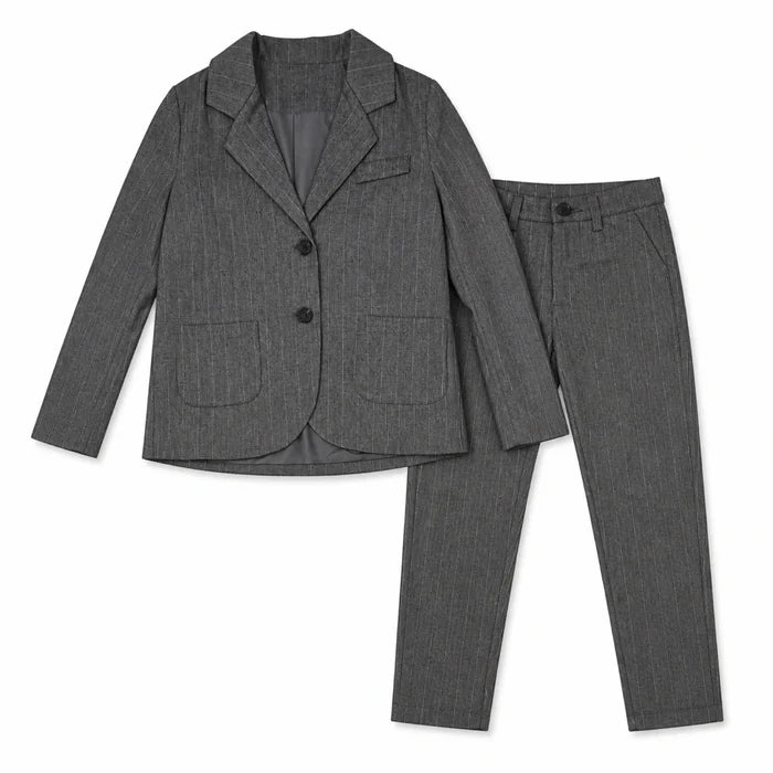 Pin Striped Blazer Set W/ Pants