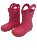 pink waterproof boots